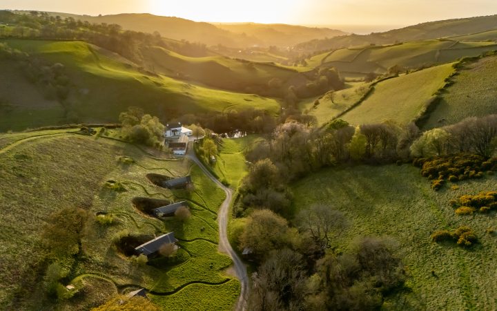Exclusive use venue North Devon countryside estate overview