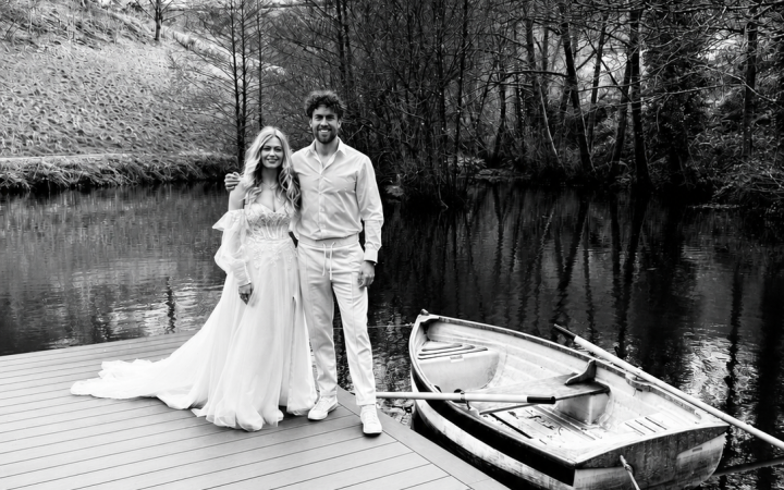 Wedding reception venue North Devon private estate lakeside setting